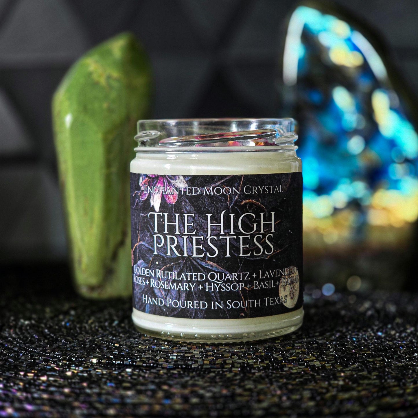 The High Priestess Candle, Spiritual Alchemy, Intuition, Esoteric, Divine Feminine, Higher Self, Inner Wisdom, Stoicism, Empathetic, Healer