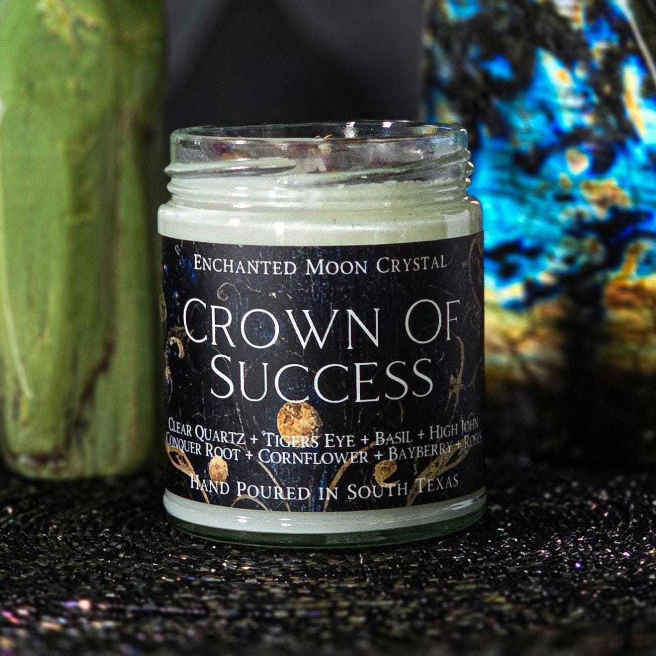 Crown Of Success Candle, Hoodoo, Manifest Goals, Witchcraft Supplies, Success Spell, Dream Job, Transcend, Remove Blocks, Intention Candle