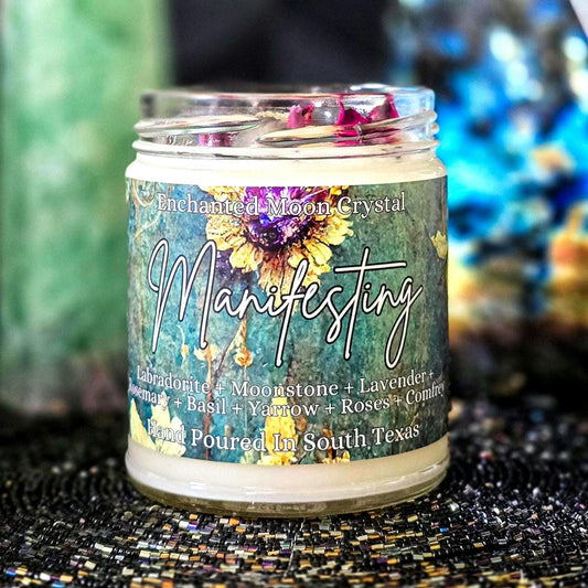 Manifesting Ritual Candle, Intention Setting, Goal Achievement, Abundance, Positive Energy, Law of Attraction, Spiritual Alignment, Focus