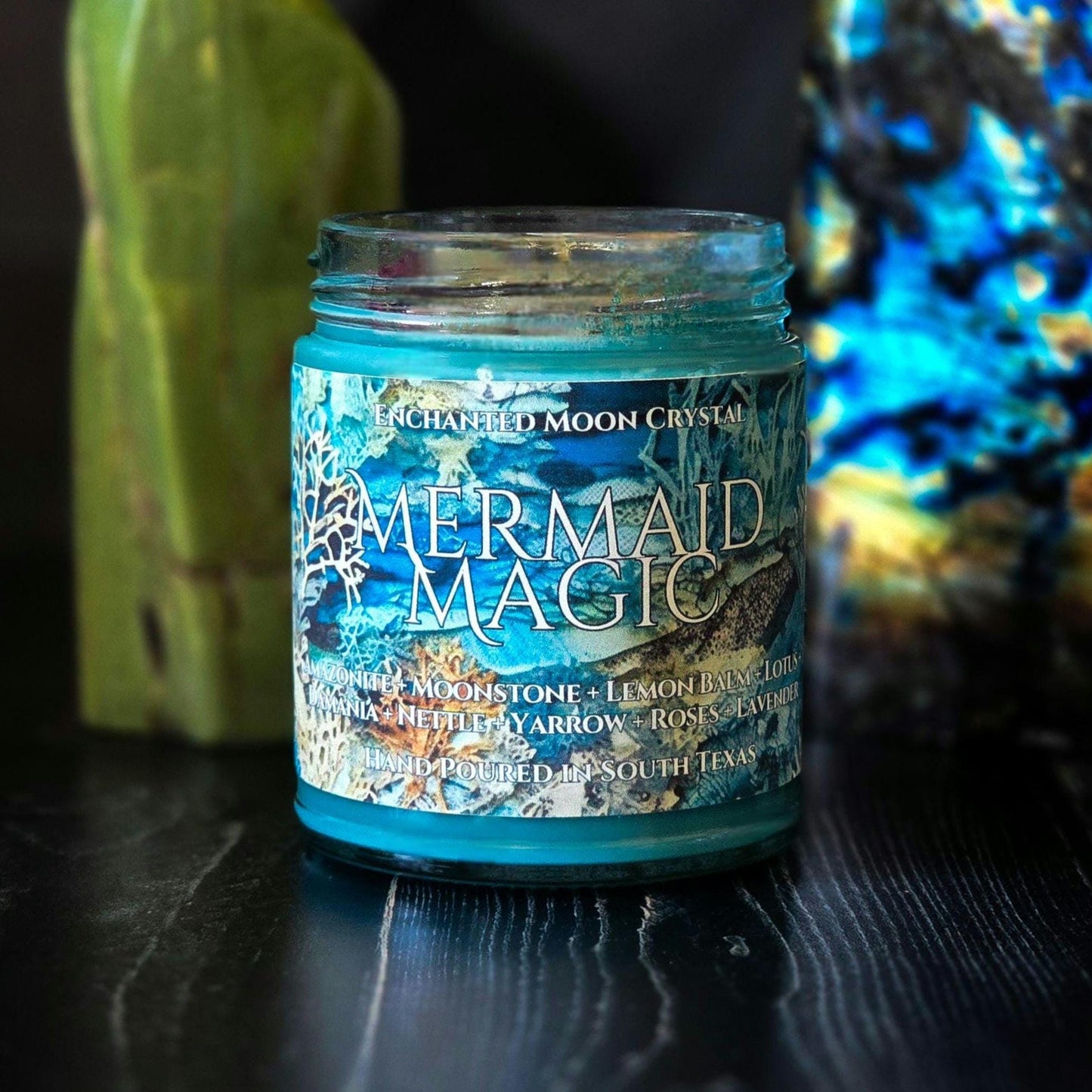 Mermaid Magic Candle, Pisces, Water Sign, Gratitude Mindset, Reflection, Sensuality, Renewal, Deep Healing, Introspection, Self Discovery