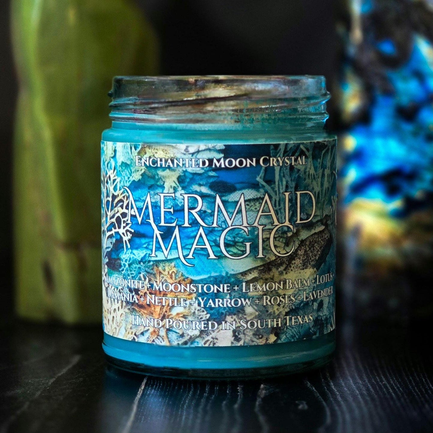 Mermaid Magic Candle, Pisces, Water Sign, Gratitude Mindset, Reflection, Sensuality, Renewal, Deep Healing, Introspection, Self Discovery