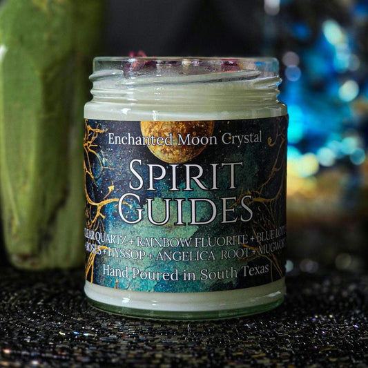 Spirit Guides Candle, Spiritual Wisdom, Third Eye, Healing Crystals, Spiritual Guidance, Protection, Higher Self, Trust The Universe, Divine