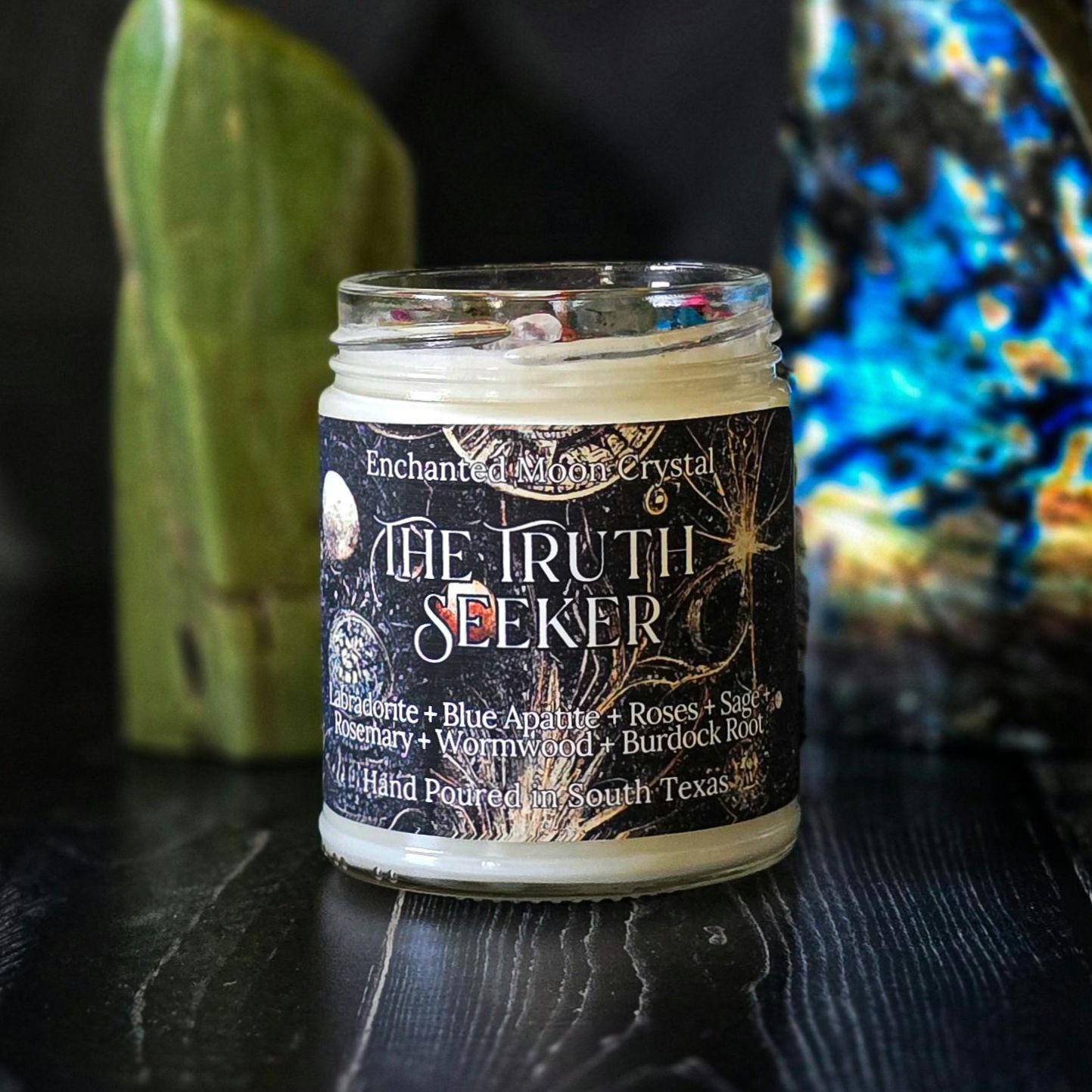 The Truth Seeker Candle, Secret Societies, Ancient Wisdom, Rabbit Hole, Conspiracy, Discernment, Red Pilled, Hidden Truth, Lifting the Veil