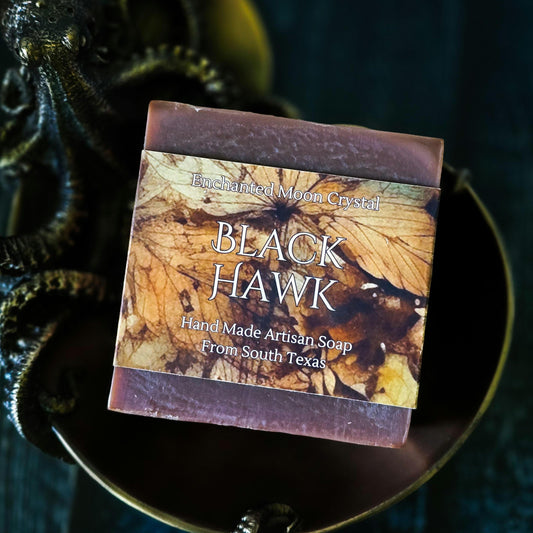 Black Hawk Soap, Handcrafted Artisan Soap, Ritual Bath Soap, Spiritual Cleanse, Spiritual Guidance, Witchcraft, Spiritual Wisdom, Hoodoo