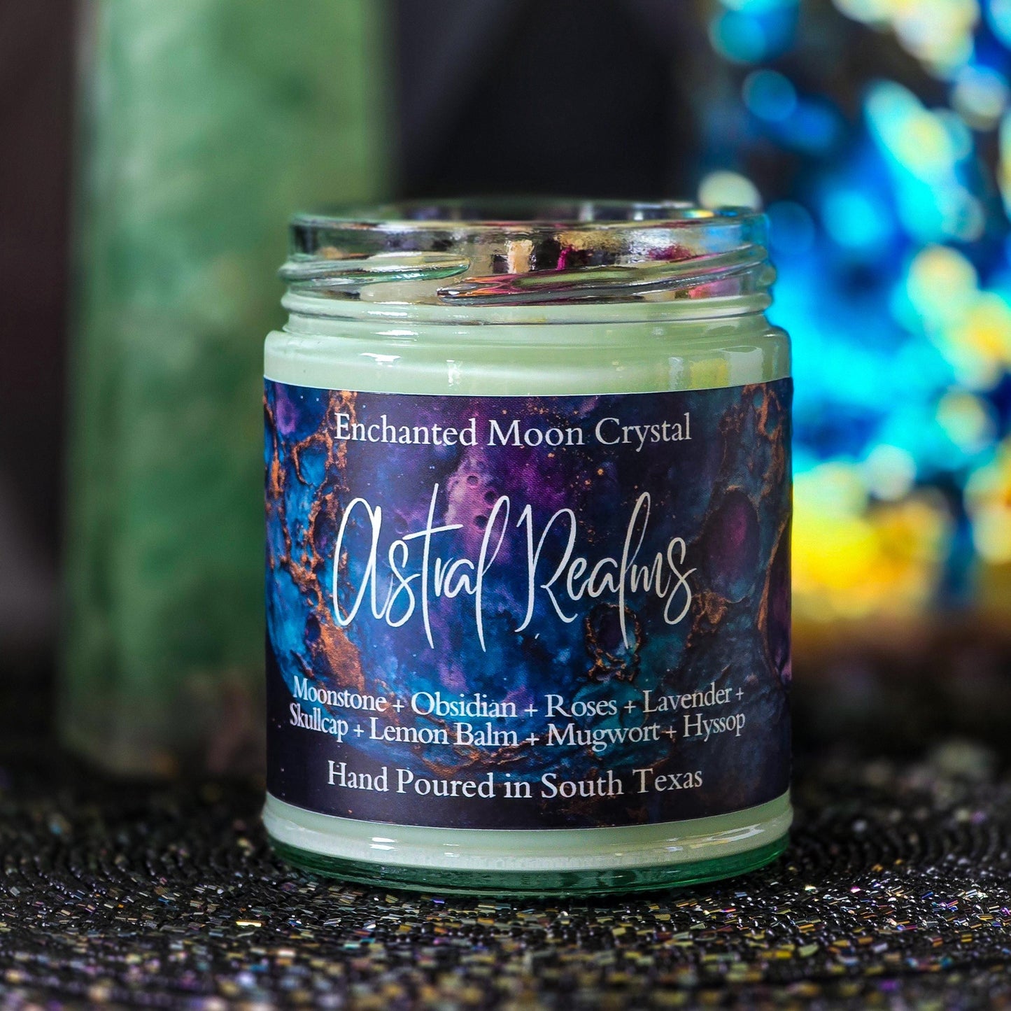 Astral Realms Candle, Astral Travel, Remote Viewing, Lucid Dreaming, Dream Spell Candle, Psychic Intuition, Third Eye Activation, Starseed