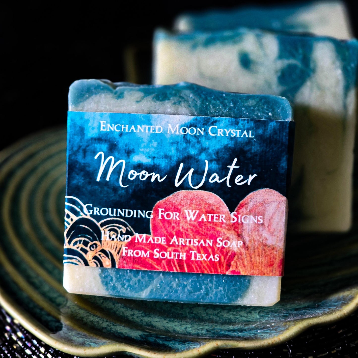 Moon Water Sea Moss Soap, Handcrafted Artisan Soap, Ritual Bath, Spiritual Cleanse, Water Witch, Witchcraft Soap, Moon bath ritual