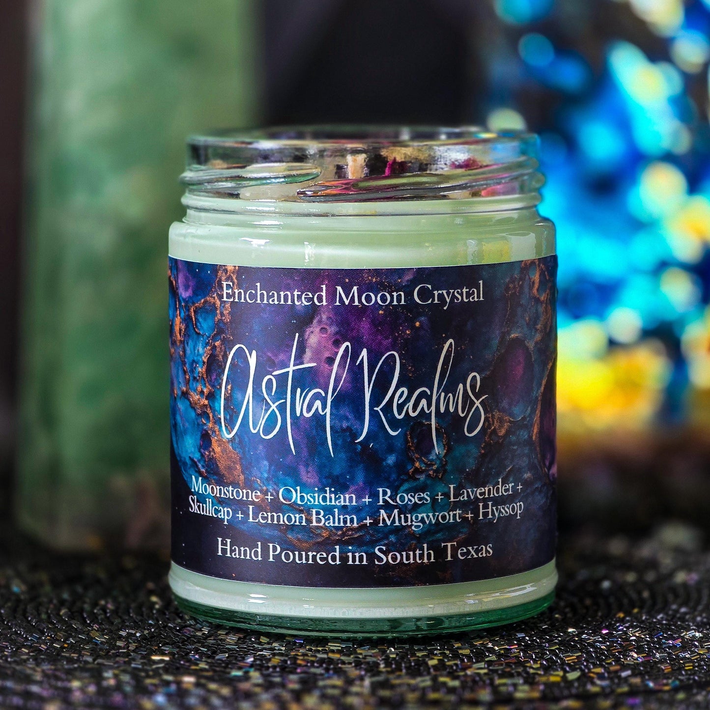 Astral Realms Candle, Astral Travel, Remote Viewing, Lucid Dreaming, Dream Spell Candle, Psychic Intuition, Third Eye Activation, Starseed