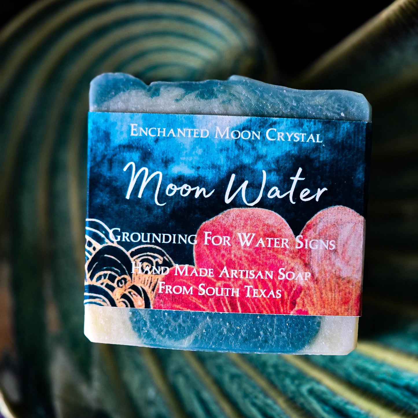 Moon Water Sea Moss Soap, Handcrafted Artisan Soap, Ritual Bath, Spiritual Cleanse, Water Witch, Witchcraft Soap, Moon bath ritual