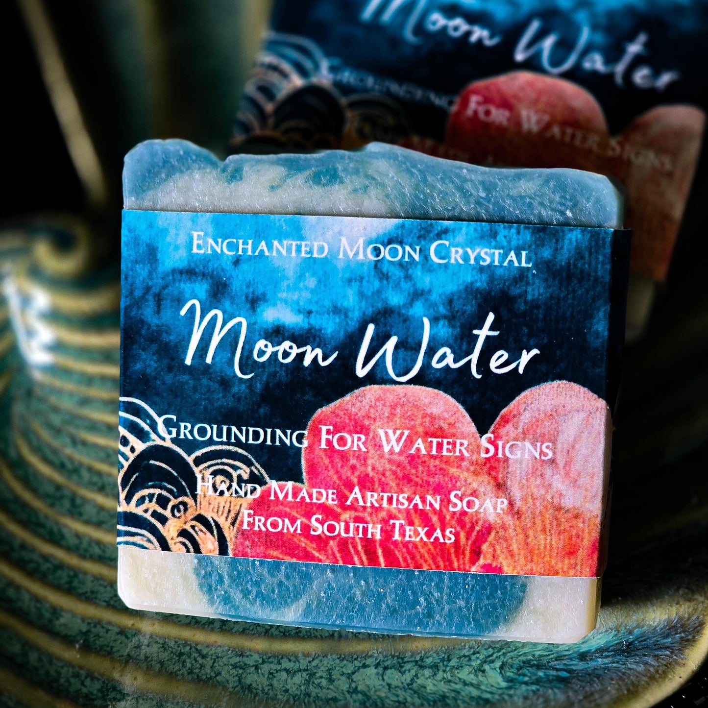Moon Water Sea Moss Soap, Handcrafted Artisan Soap, Ritual Bath, Spiritual Cleanse, Water Witch, Witchcraft Soap, Moon bath ritual