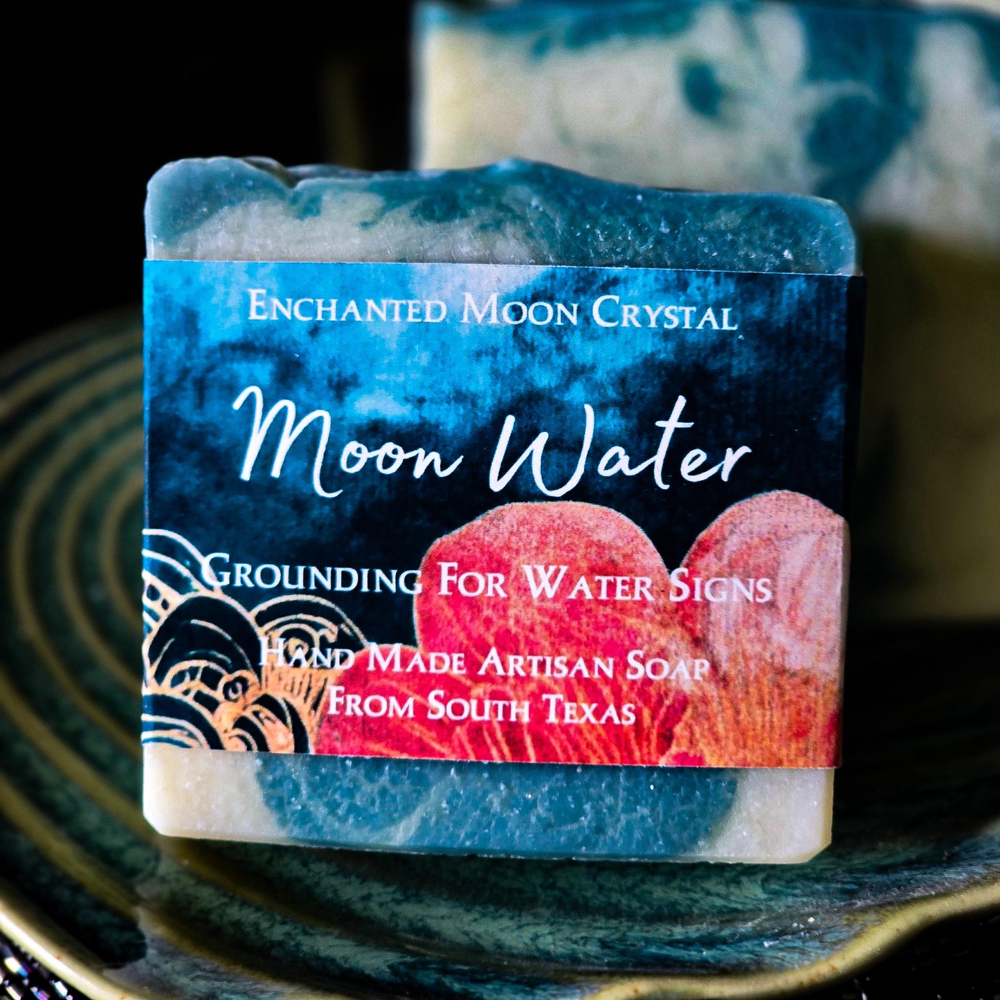 Moon Water Sea Moss Soap, Handcrafted Artisan Soap, Ritual Bath, Spiritual Cleanse, Water Witch, Witchcraft Soap, Moon bath ritual