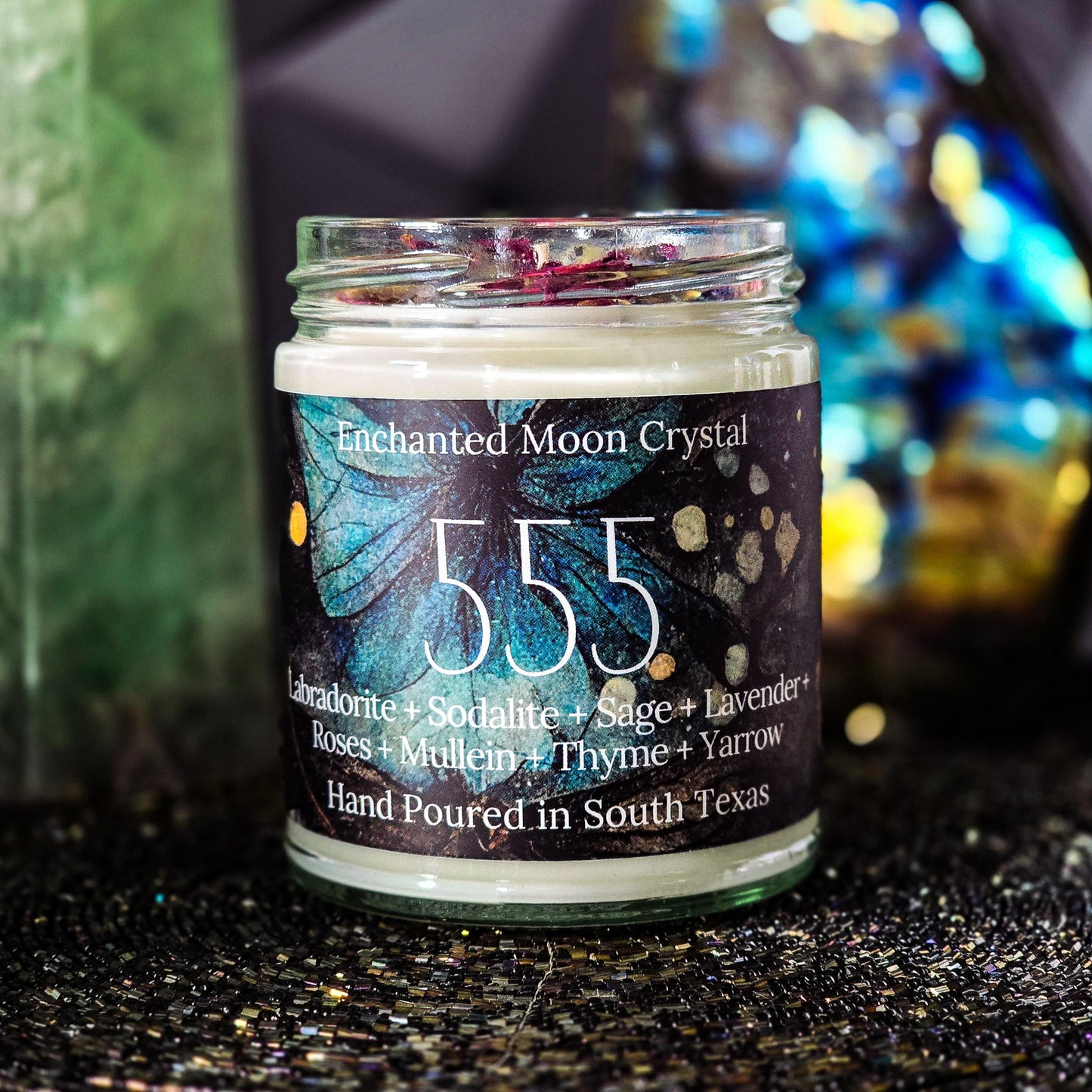 555 Embracing Change Candle, Spiritual Wisdom, Inner Peace, Sacred Alignment, Heart Centered, Higher Self, Meditation Ritual, Transformation