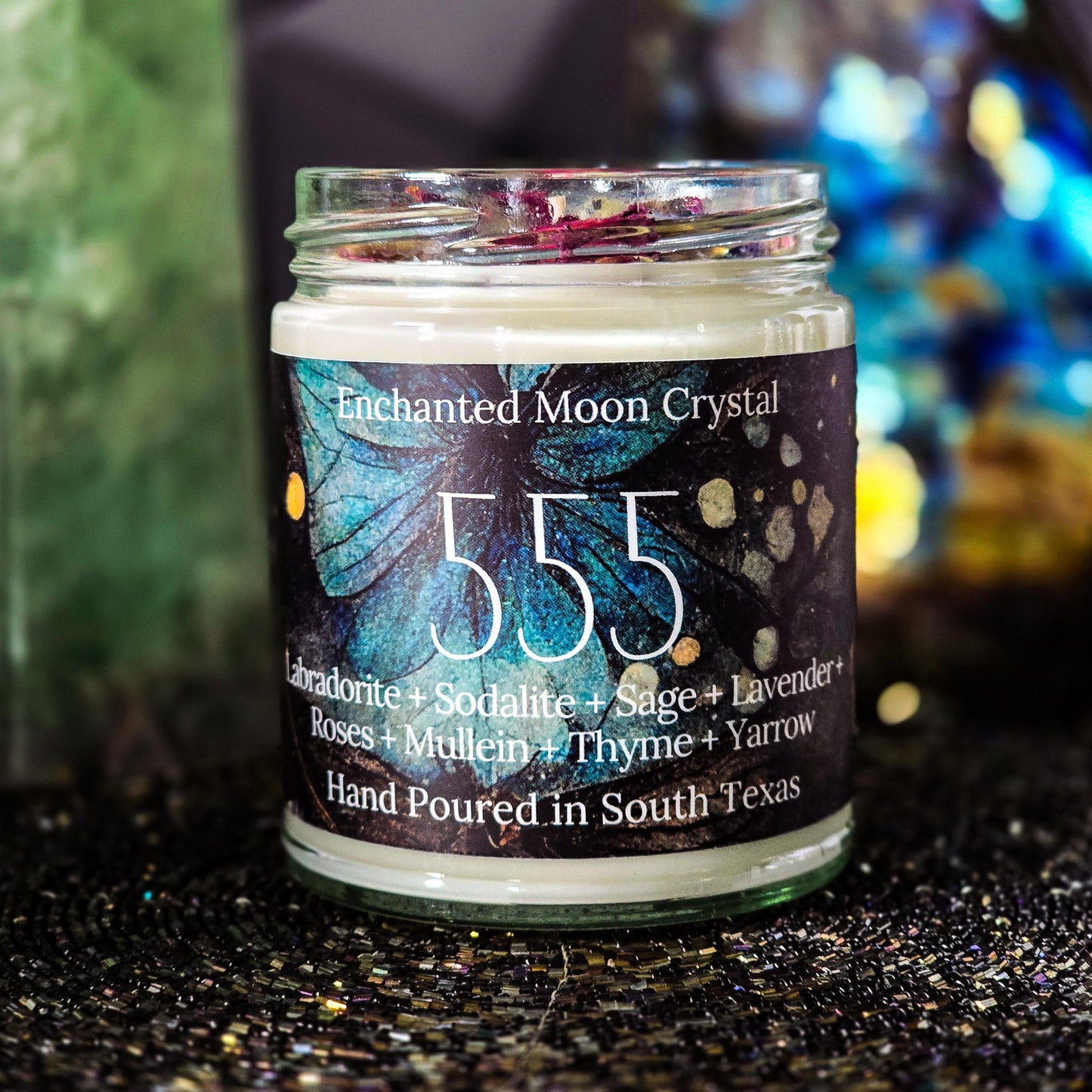 555 Embracing Change Candle, Spiritual Wisdom, Inner Peace, Sacred Alignment, Heart Centered, Higher Self, Meditation Ritual, Transformation