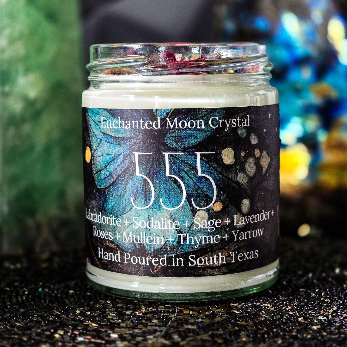 555 Embracing Change Candle, Spiritual Wisdom, Inner Peace, Sacred Alignment, Heart Centered, Higher Self, Meditation Ritual, Transformation