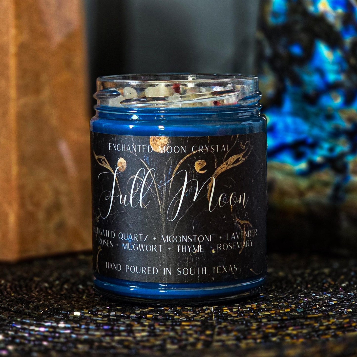 Full Moon Ritual Candle, Spiritual Wisdom, Sacred Cleansing, Protection, Energetic Release, Manifesting Intention Candle, Meditation Ritual