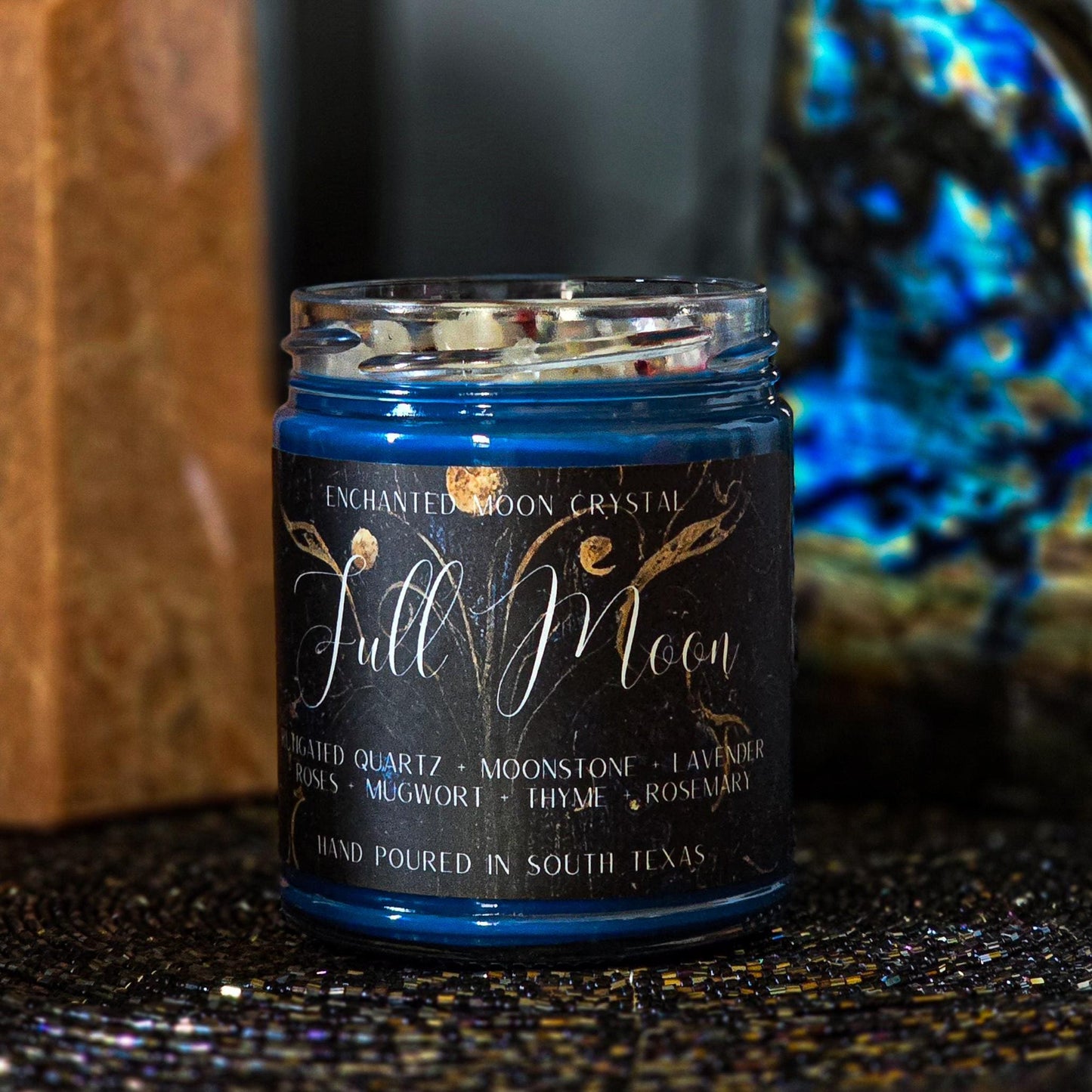 Full Moon Ritual Candle, Spiritual Wisdom, Sacred Cleansing, Protection, Energetic Release, Manifesting Intention Candle, Meditation Ritual