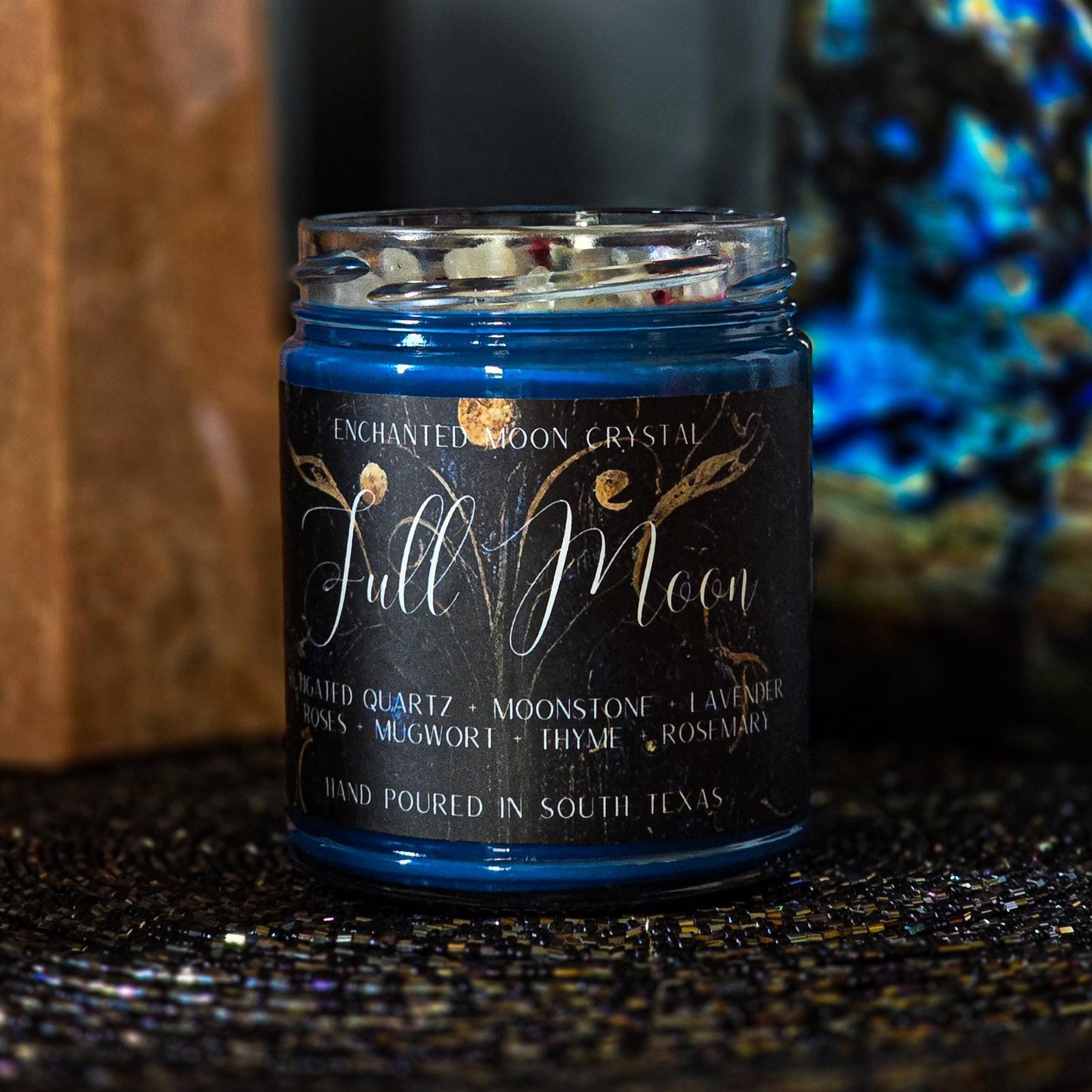 Full Moon Ritual Candle, Spiritual Wisdom, Sacred Cleansing, Protection, Energetic Release, Manifesting Intention Candle, Meditation Ritual