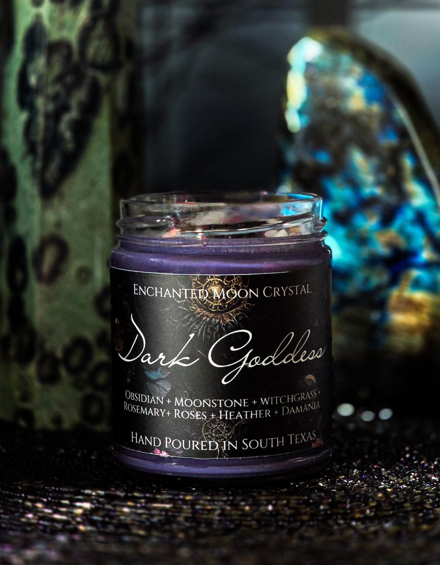 Dark Goddess Candle, Inner Strength, Deep Healing, Archetype, Witchcraft Supplies, Invocation Candle, Intention Setting, Spiritual Awareness