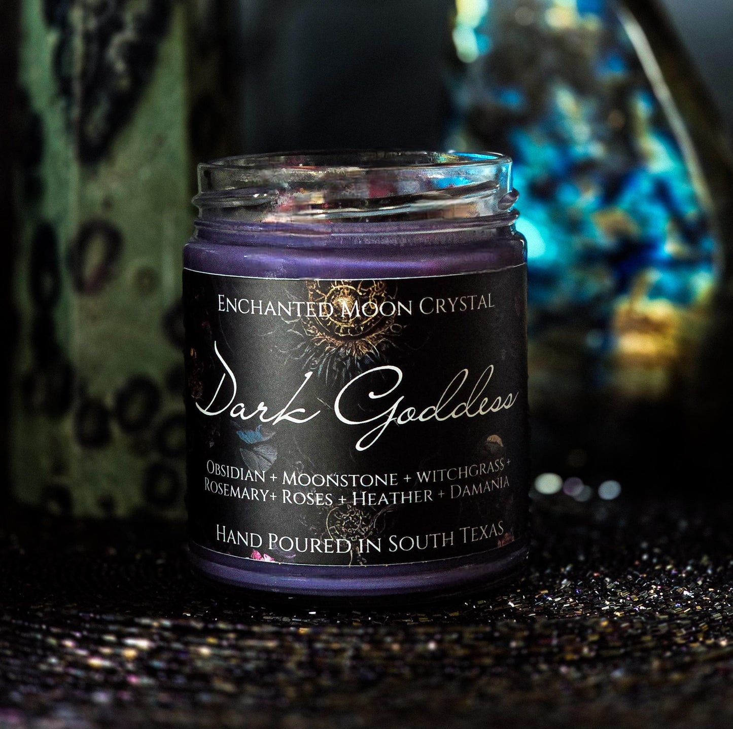 Dark Goddess Candle, Inner Strength, Deep Healing, Archetype, Witchcraft Supplies, Invocation Candle, Intention Setting, Spiritual Awareness
