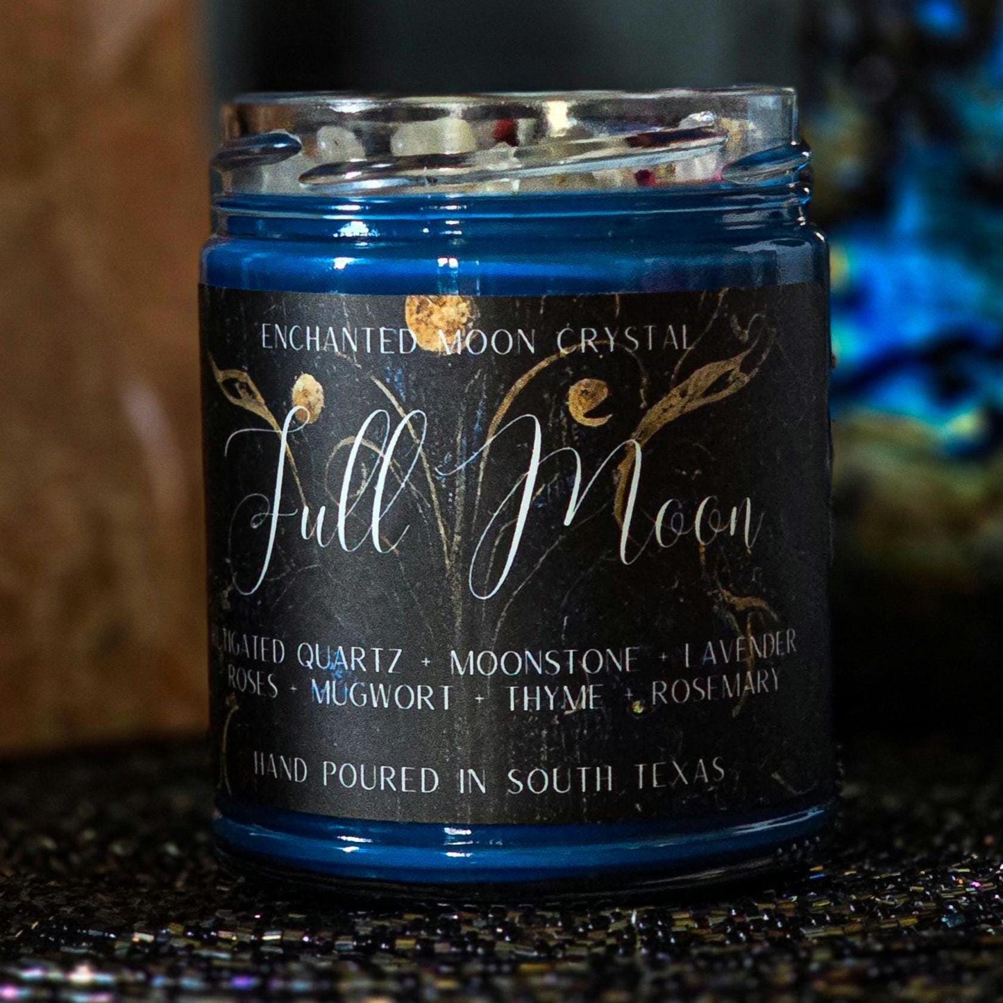 Full Moon Ritual Candle, Spiritual Wisdom, Sacred Cleansing, Protection, Energetic Release, Manifesting Intention Candle, Meditation Ritual