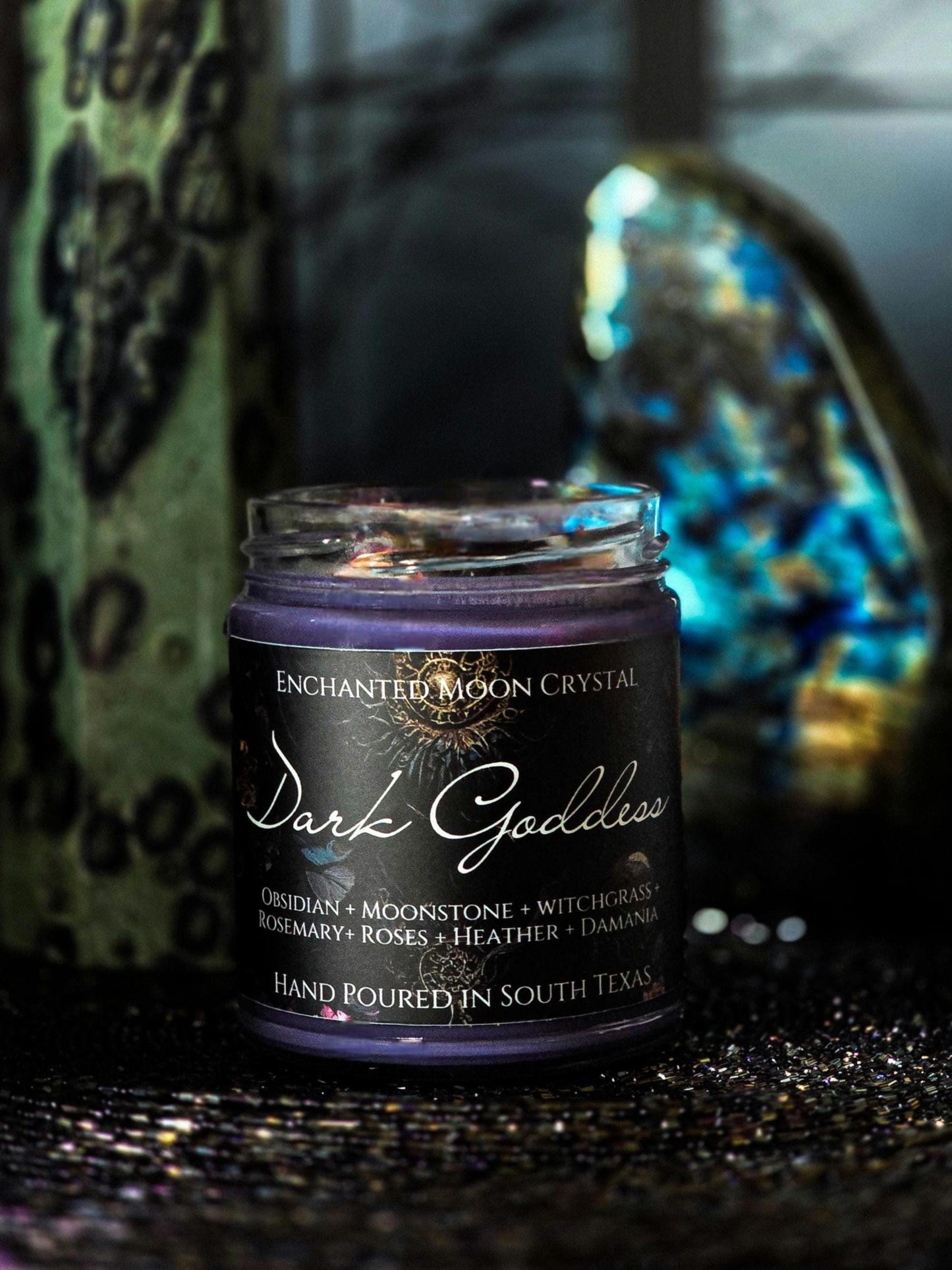 Dark Goddess Candle, Inner Strength, Deep Healing, Archetype, Witchcraft Supplies, Invocation Candle, Intention Setting, Spiritual Awareness