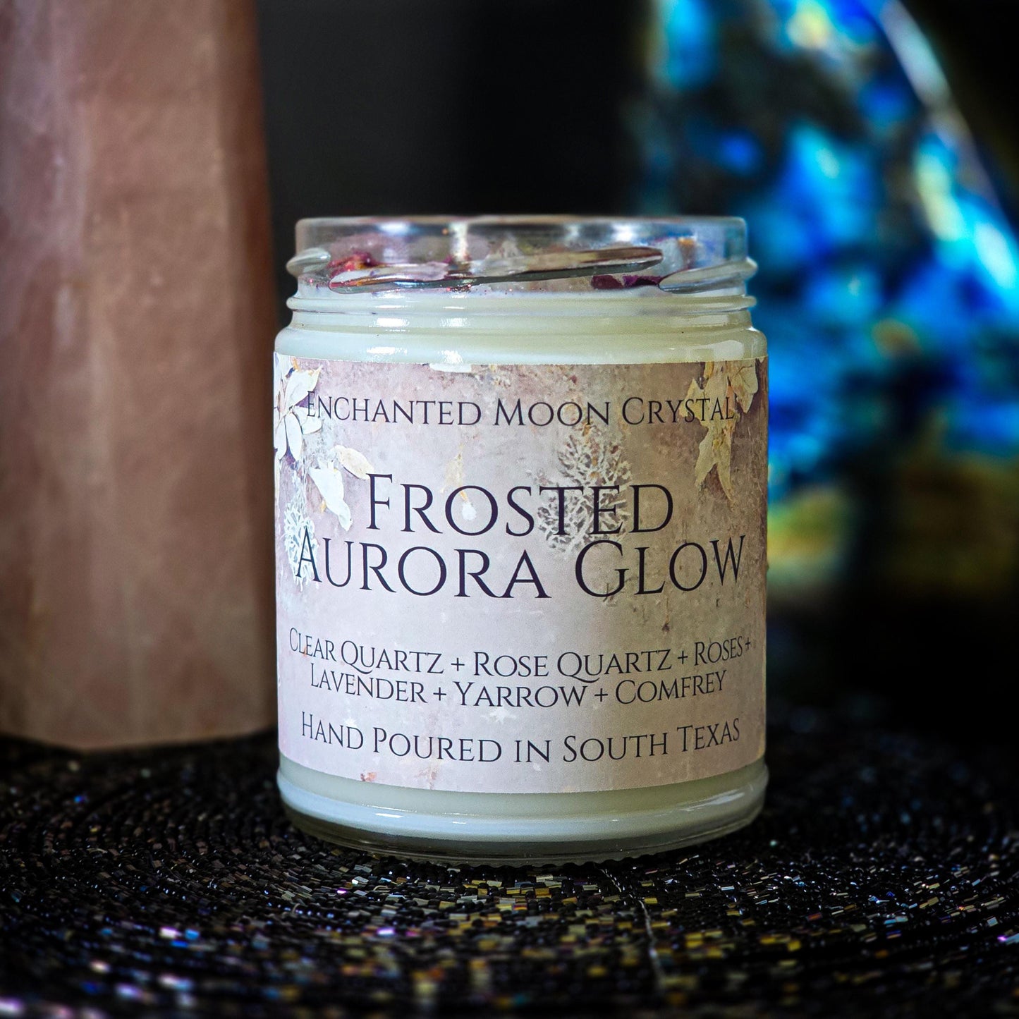 Frosted Aurora Glow Candle