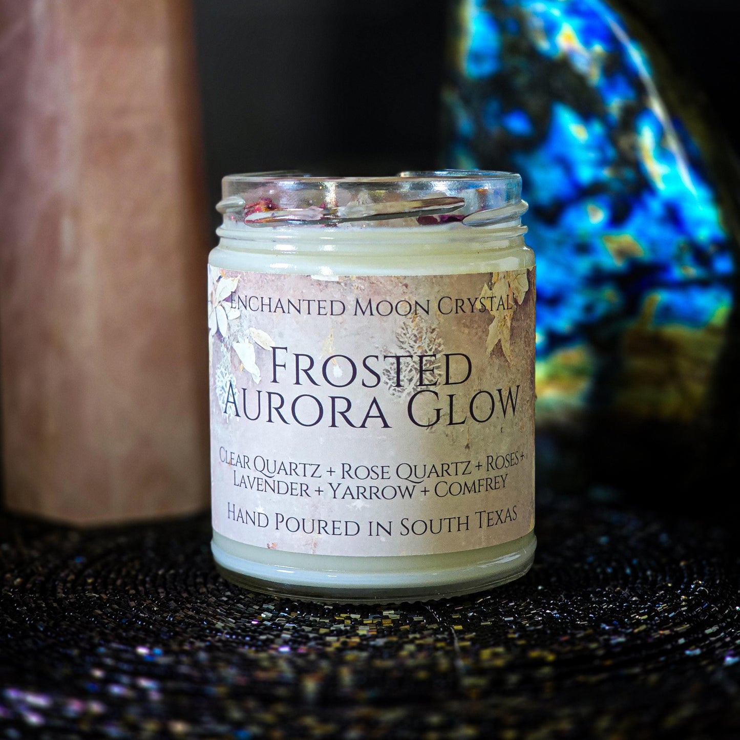 Frosted Aurora Glow Candle