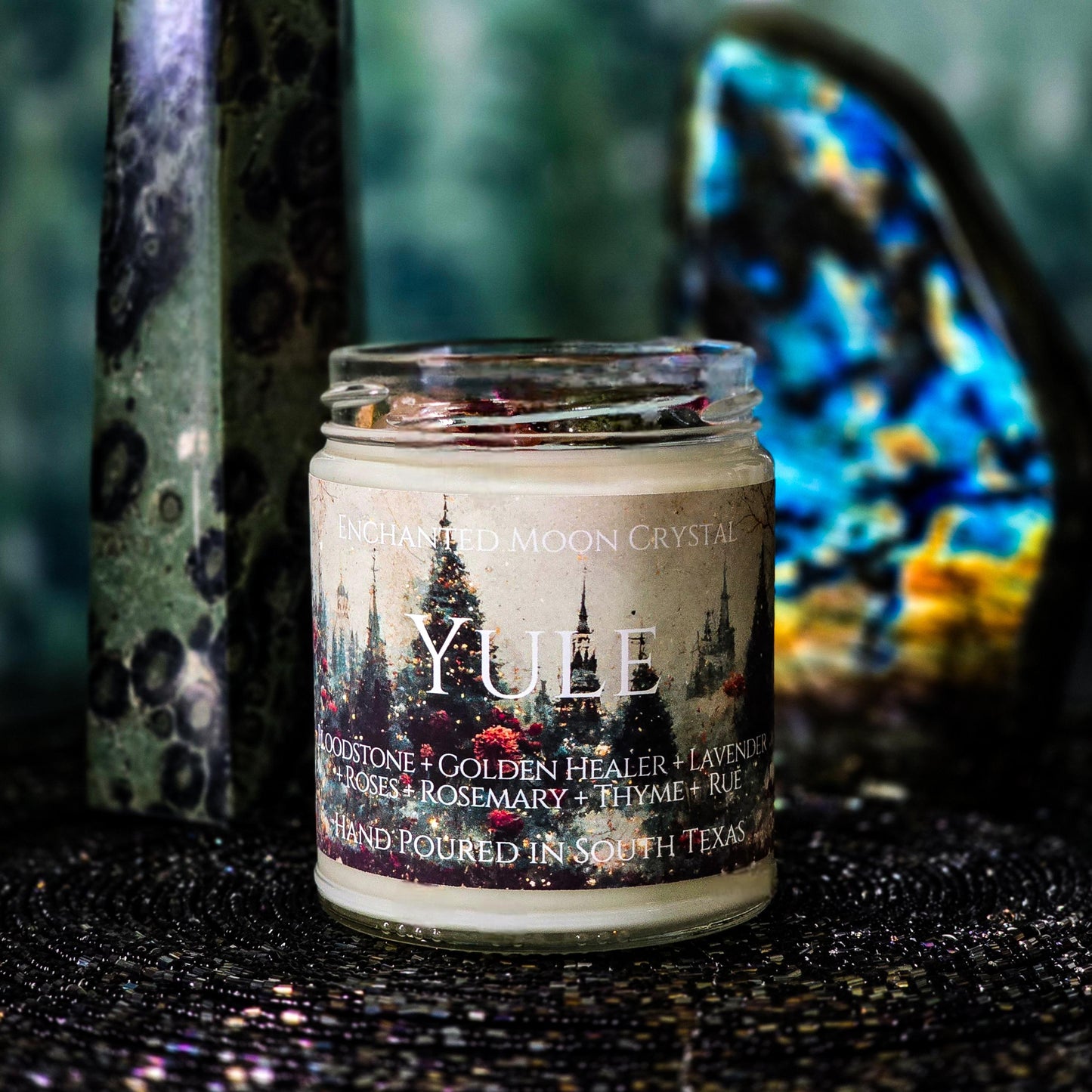 Yule Sabbat Ritual Candle, Winter Solstice Altar, Intention Candle, Holiday Pagan Witchcraft Supplies