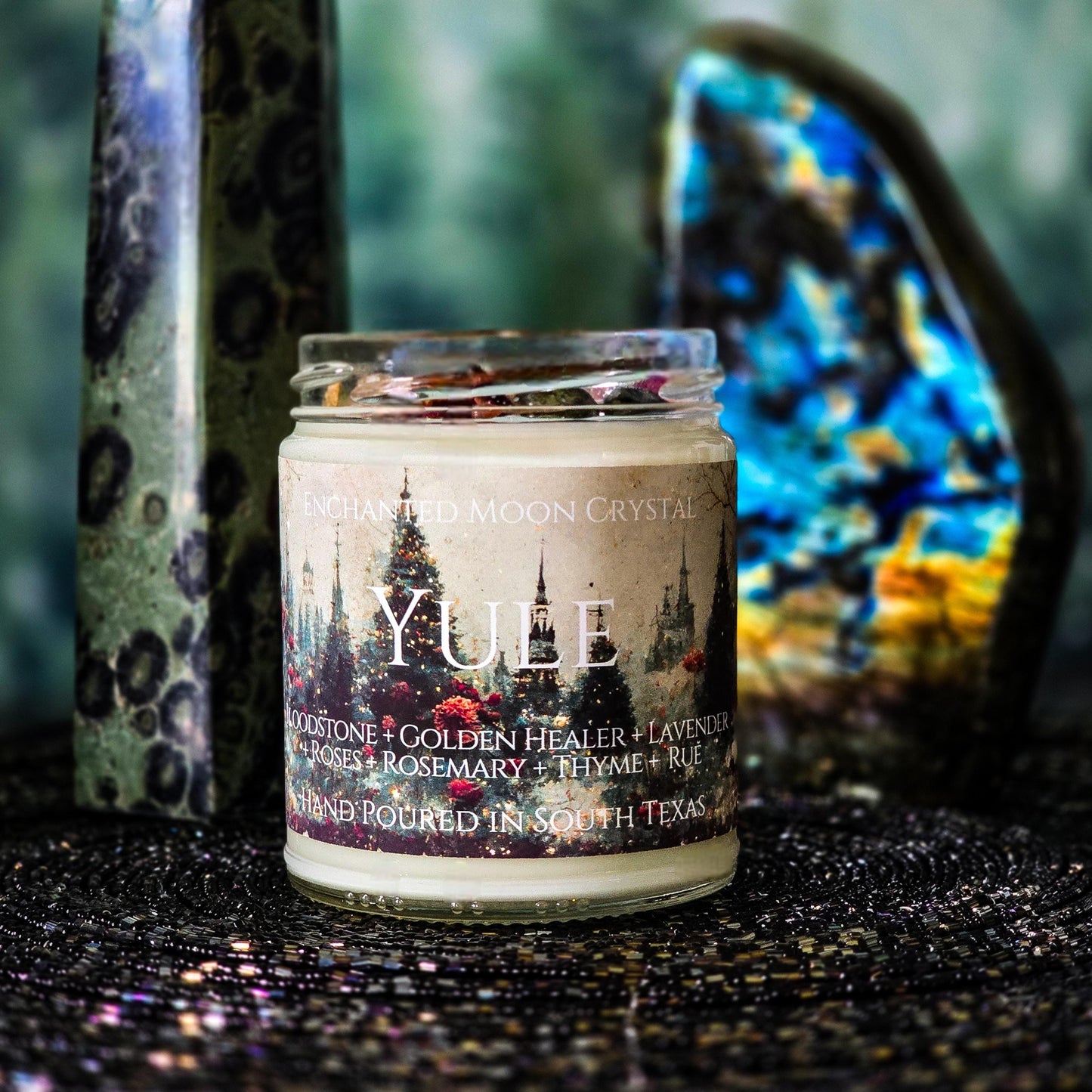 Yule Sabbat Ritual Candle, Winter Solstice Altar, Intention Candle, Holiday Pagan Witchcraft Supplies