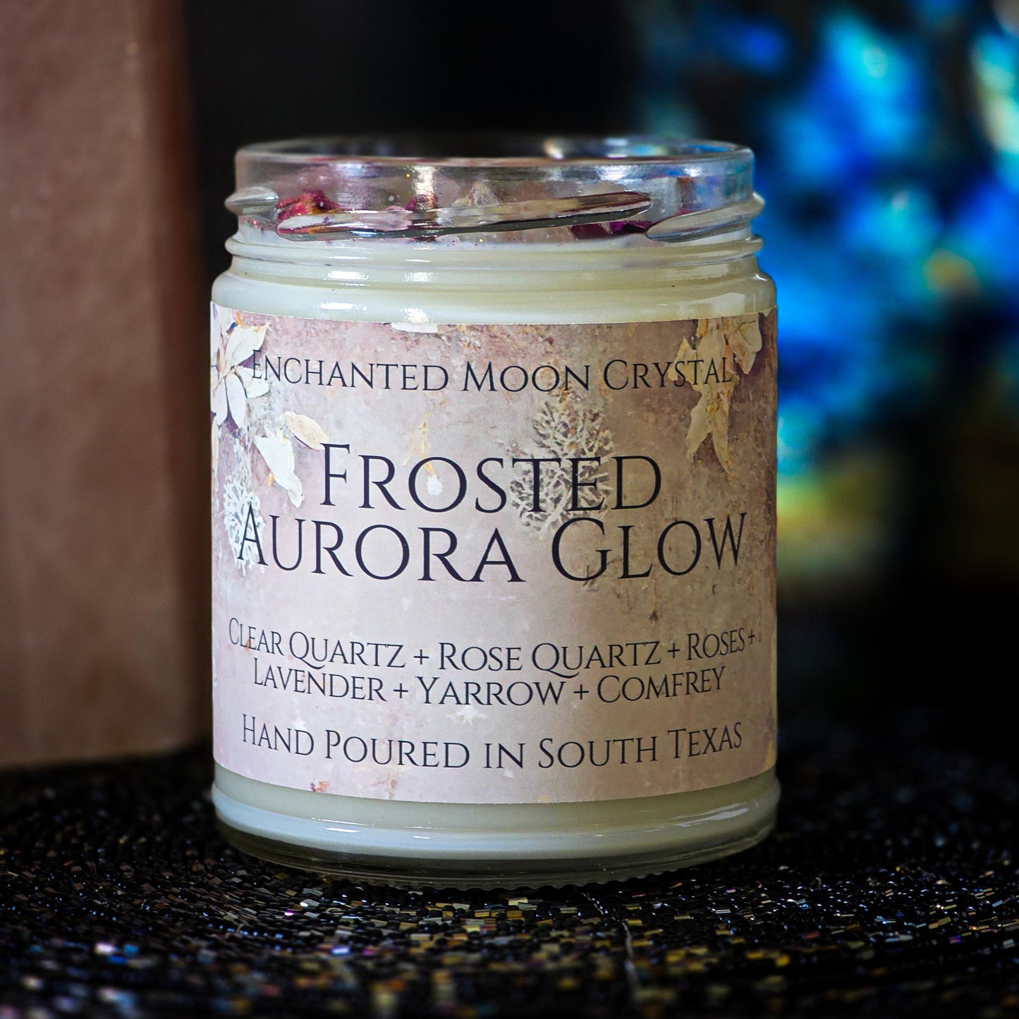 Frosted Aurora Glow Candle