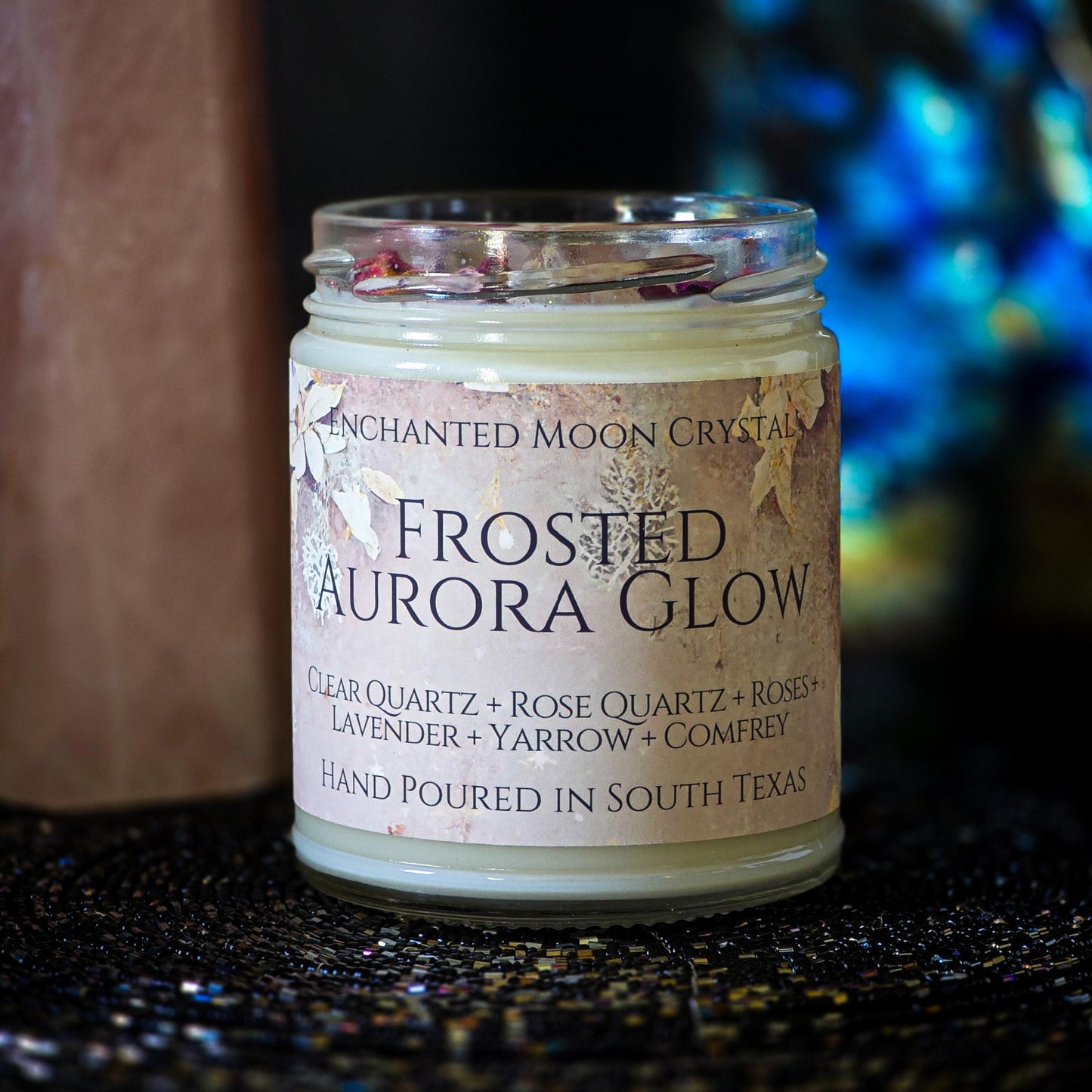 Frosted Aurora Glow Candle