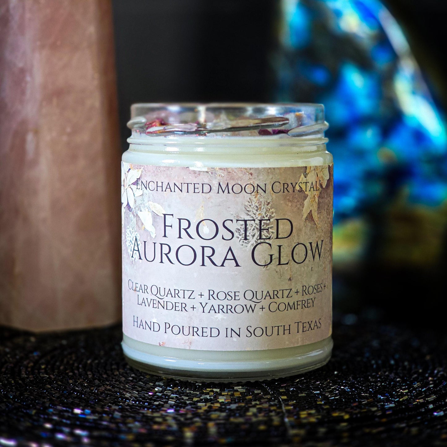 Frosted Aurora Glow Candle