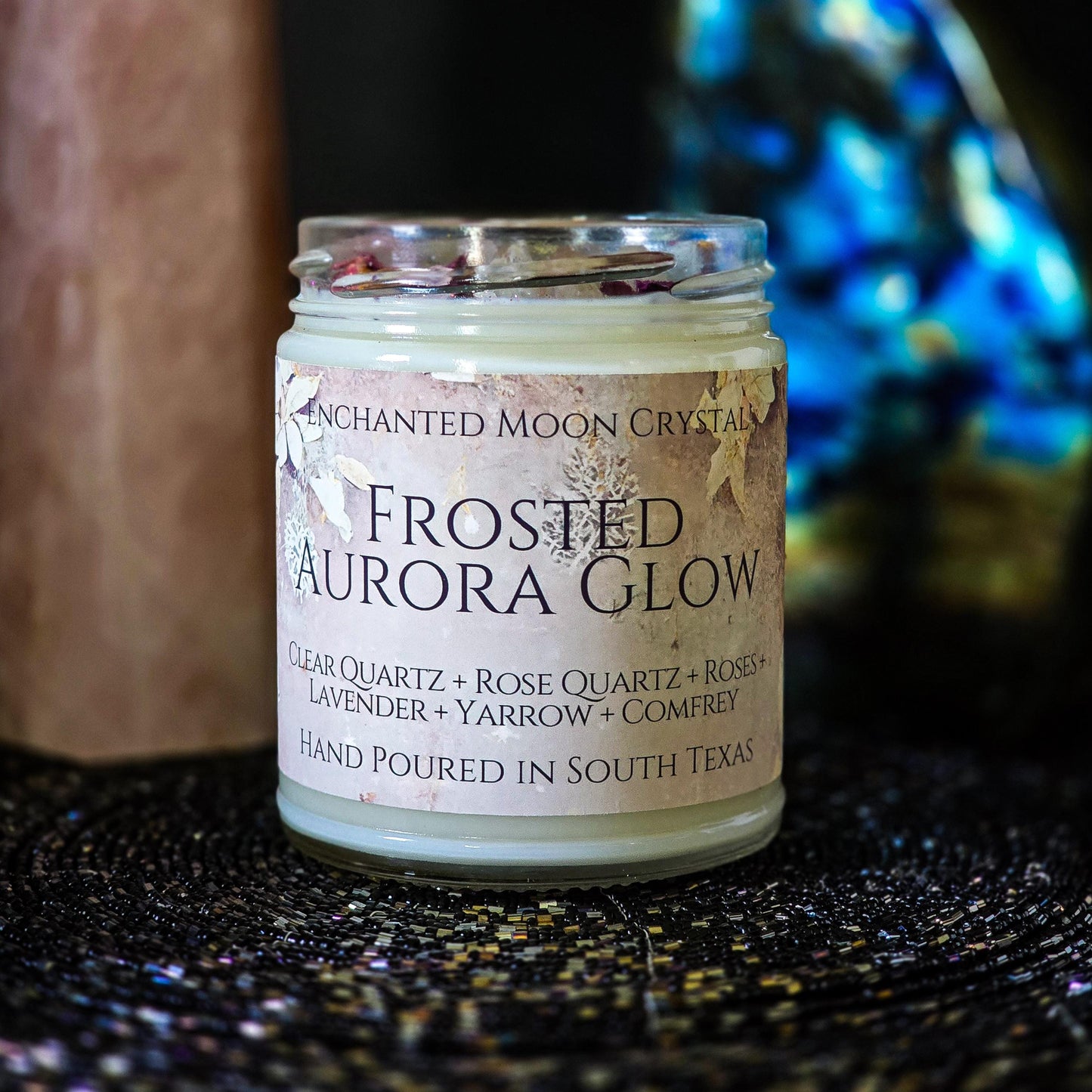 Frosted Aurora Glow Candle