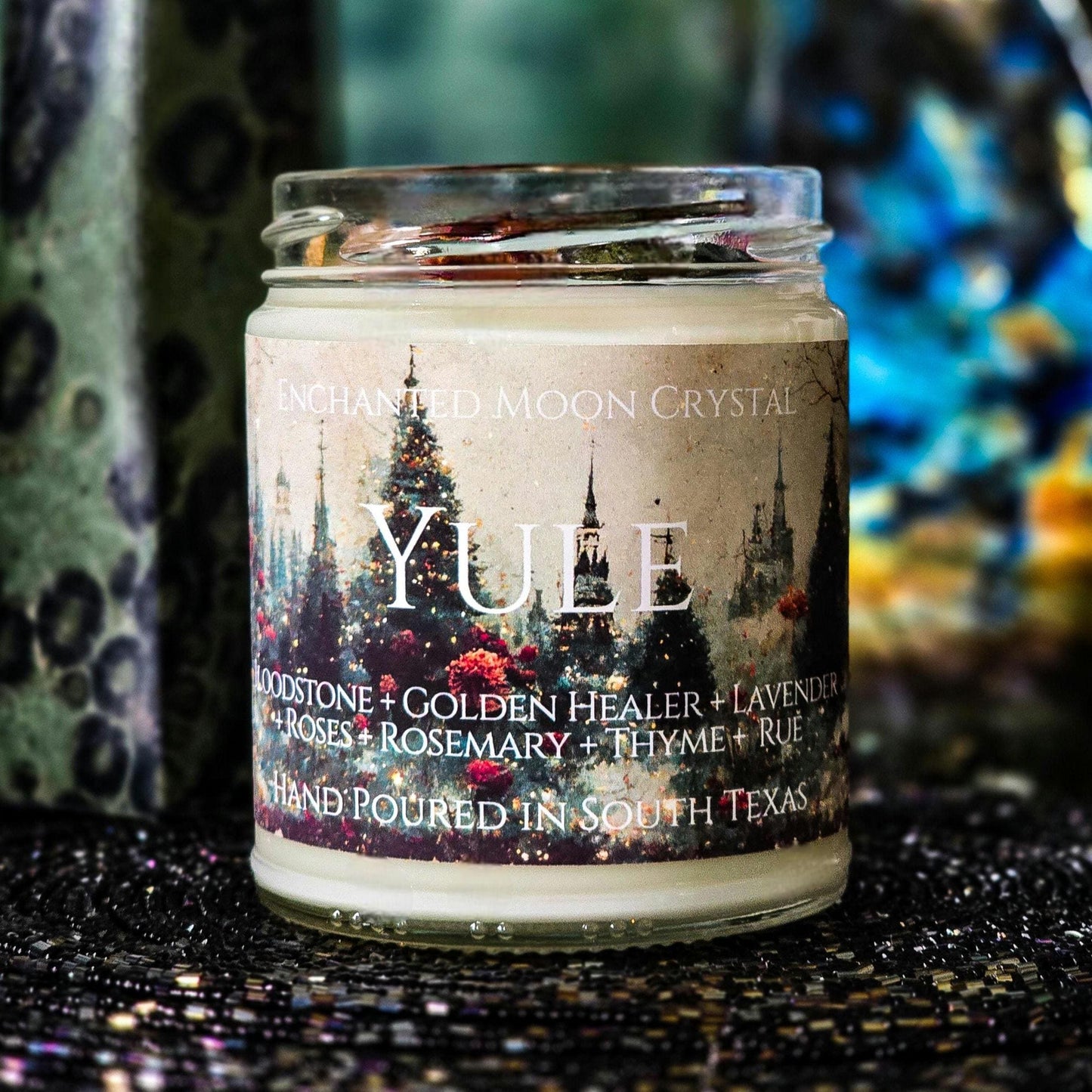 Yule Sabbat Ritual Candle, Winter Solstice Altar, Intention Candle, Holiday Pagan Witchcraft Supplies