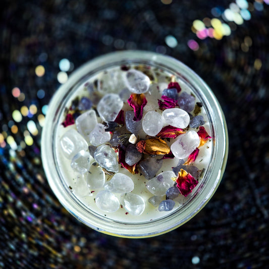 Clarity Candle, Spiritual Wisdom, Third Eye, Focus, Psychic Protection, Trust the Universe, Discernment, Higher Self, Subconscious Mind