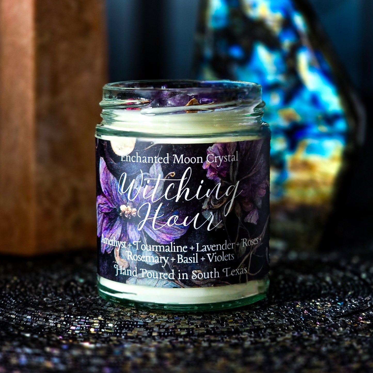 Witching Hour Candle, Intuition candle, Spiritual Protection, Ritual Candle, Mystic Energy, Energy Cleanse, Moon Magic, Night Magic, Spell