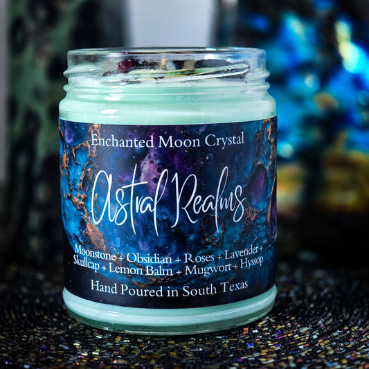 Astral Realms Candle, Astral Travel, Remote Viewing, Lucid Dreaming, Dream Spell Candle, Psychic Intuition, Third Eye Activation, Starseed