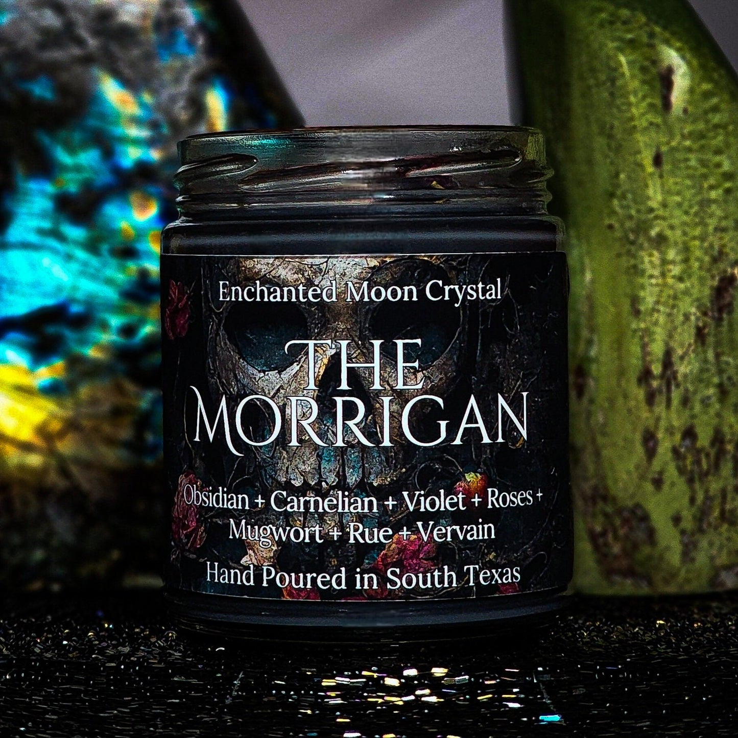 The Morrigan Candle, Goddess of War, Pagan Goddess, Dark Feminine, Celtic Goddess, Shapeshifter, Witchcraft Supplies, Invocation Candle
