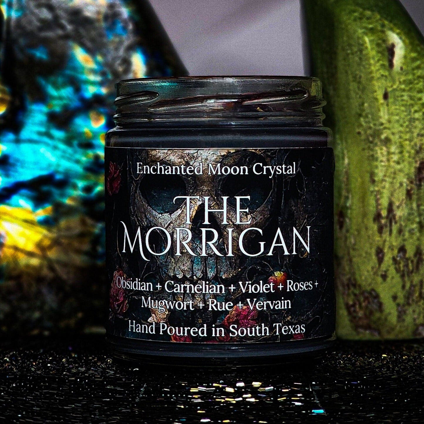 The Morrigan Candle, Goddess of War, Pagan Goddess, Dark Feminine, Celtic Goddess, Shapeshifter, Witchcraft Supplies, Invocation Candle