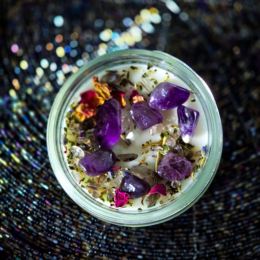 Healing Ritual Candle, Spiritual Cleanse, Emotional Protection, Chakra Balancing, Inner Peace, Sacred Rest, Calming, Illness Recovery, Peace