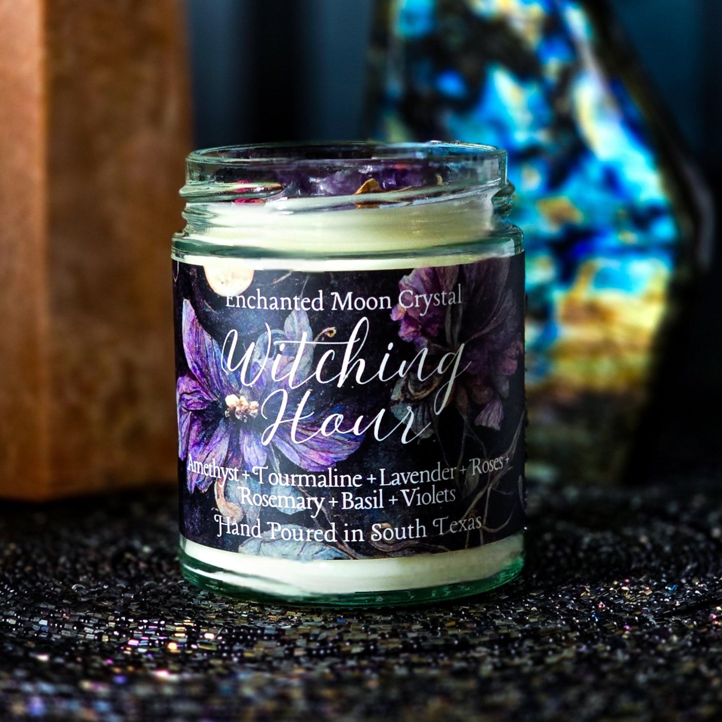 Witching Hour Candle, Intuition candle, Spiritual Protection, Ritual Candle, Mystic Energy, Energy Cleanse, Moon Magic, Night Magic, Spell