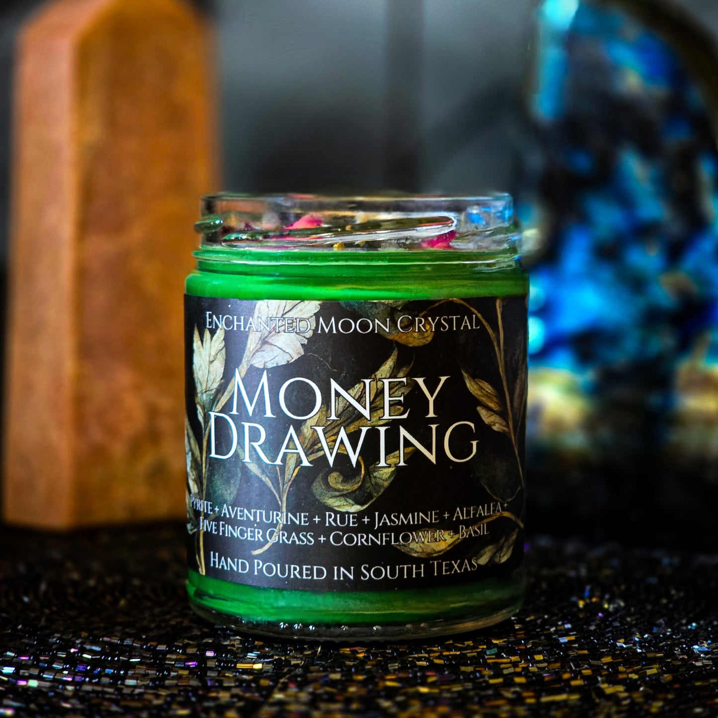 Money Drawing Candle, Money Spell, Witchcraft Supplies, Wealth, Success, Manifest Abundance, Hoodoo, Manifesting Ritual, Law of Attraction