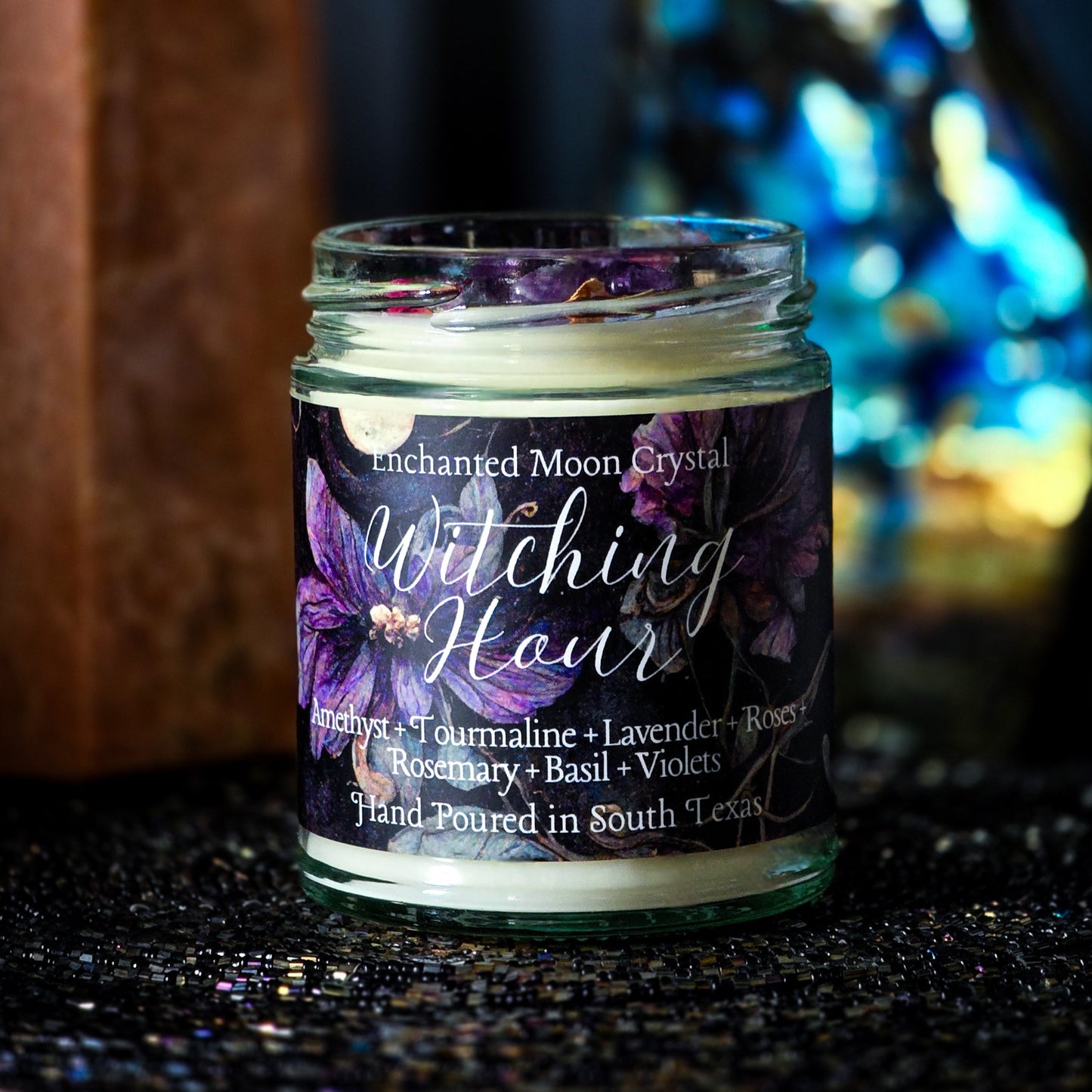 Witching Hour Candle, Intuition candle, Spiritual Protection, Ritual Candle, Mystic Energy, Energy Cleanse, Moon Magic, Night Magic, Spell