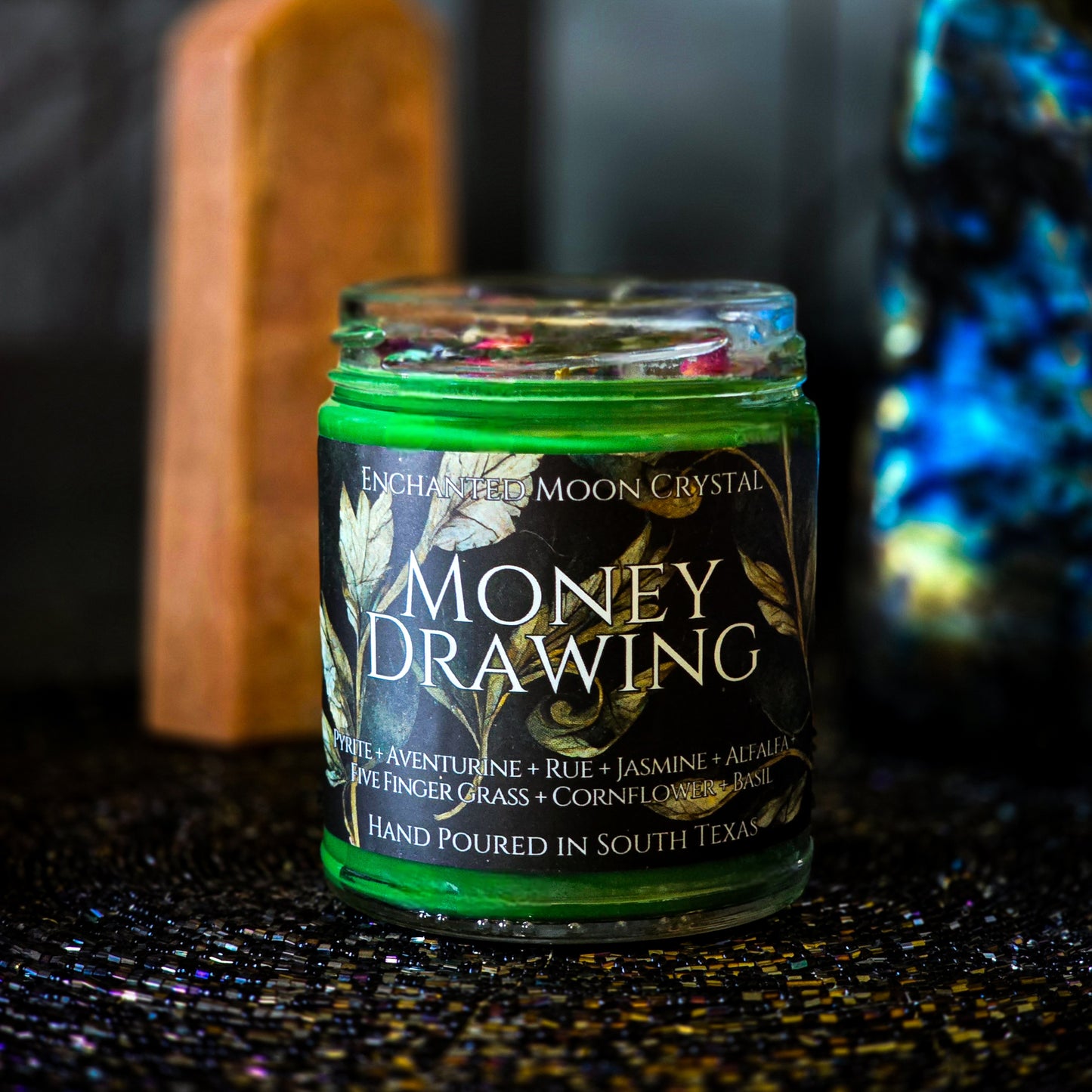 Money Drawing Candle, Money Spell, Witchcraft Supplies, Wealth, Success, Manifest Abundance, Hoodoo, Manifesting Ritual, Law of Attraction