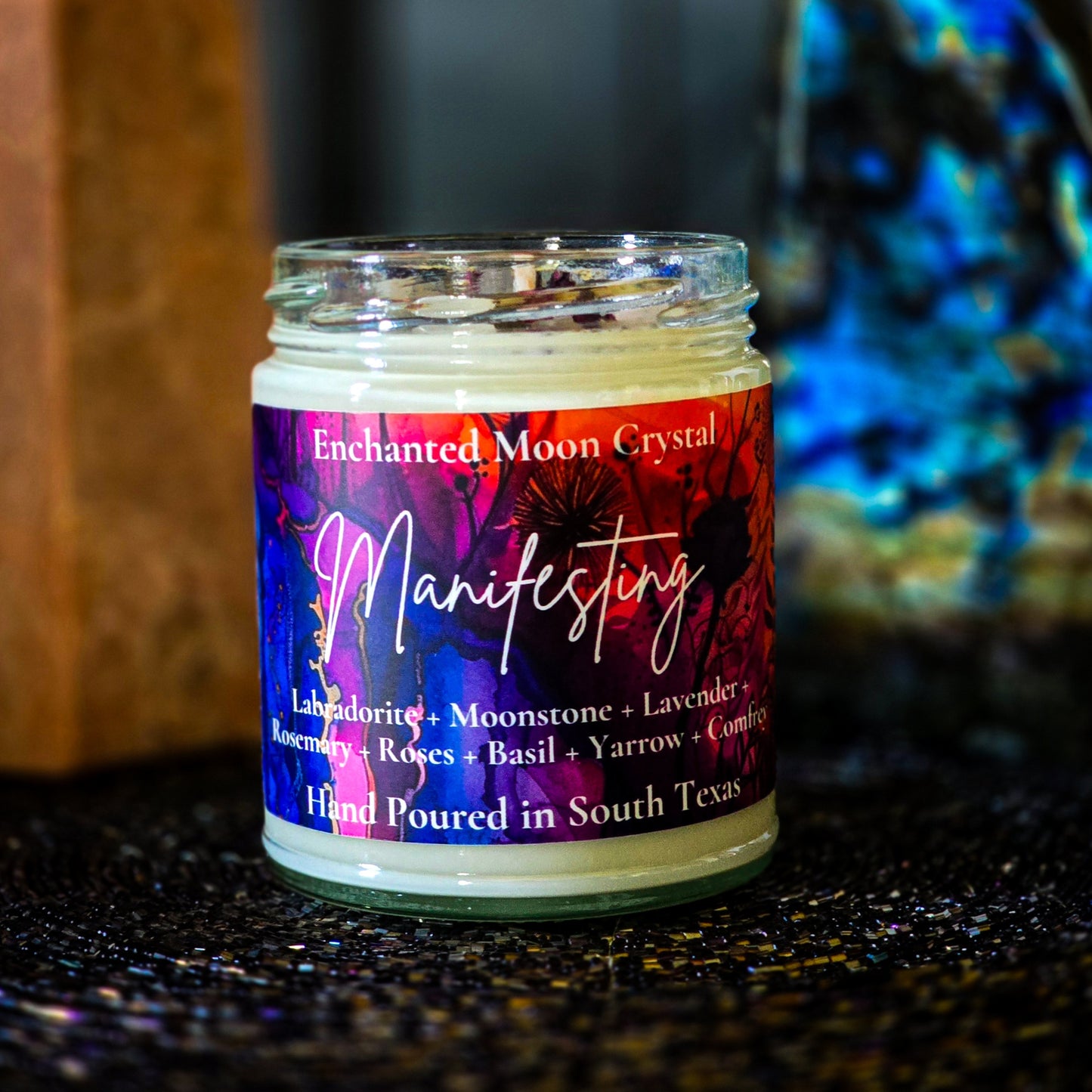 Manifesting Ritual Candle, Intention Setting, Goal Achievement, Abundance, Positive Energy, Law of Attraction, Spiritual Alignment, Focus