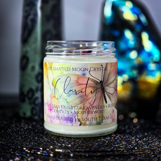 Clarity Candle, Spiritual Wisdom, Third Eye, Focus, Psychic Protection, Trust the Universe, Discernment, Higher Self, Subconscious Mind