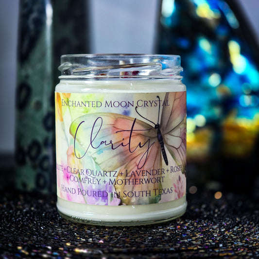 Clarity Candle, Spiritual Wisdom, Third Eye, Focus, Psychic Protection, Trust the Universe, Discernment, Higher Self, Subconscious Mind