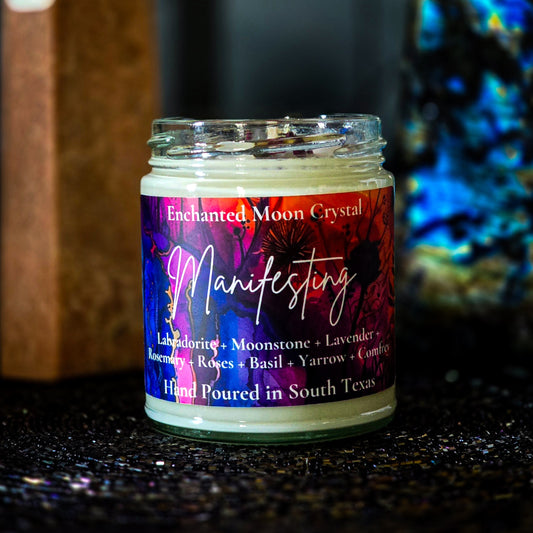 Manifesting Ritual Candle, Intention Setting, Goal Achievement, Abundance, Positive Energy, Law of Attraction, Spiritual Alignment, Focus