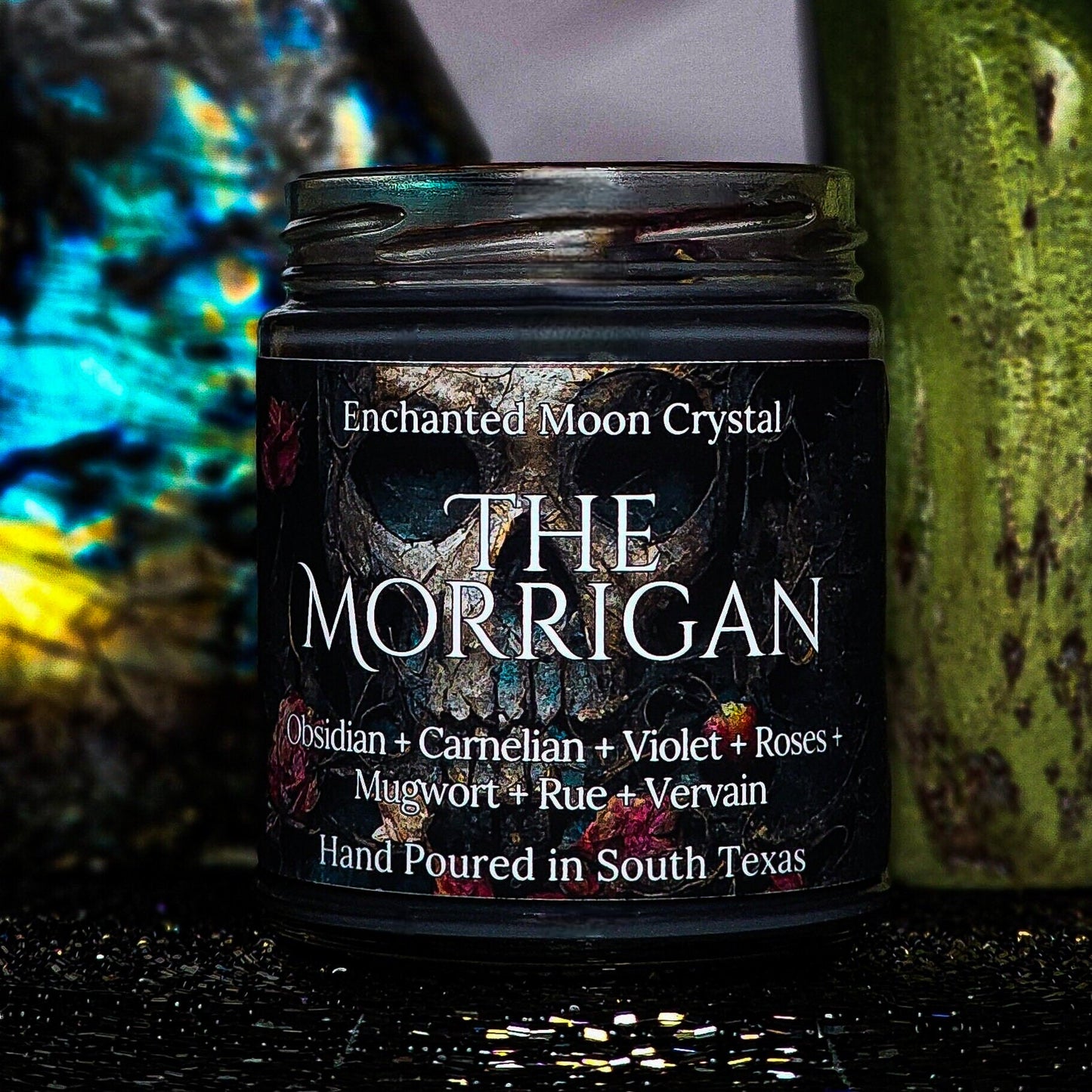 The Morrigan Candle, Goddess of War, Pagan Goddess, Dark Feminine, Celtic Goddess, Shapeshifter, Witchcraft Supplies, Invocation Candle