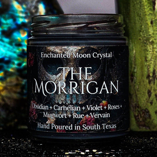 The Morrigan Candle, Goddess of War, Pagan Goddess, Dark Feminine, Celtic Goddess, Shapeshifter, Witchcraft Supplies, Invocation Candle